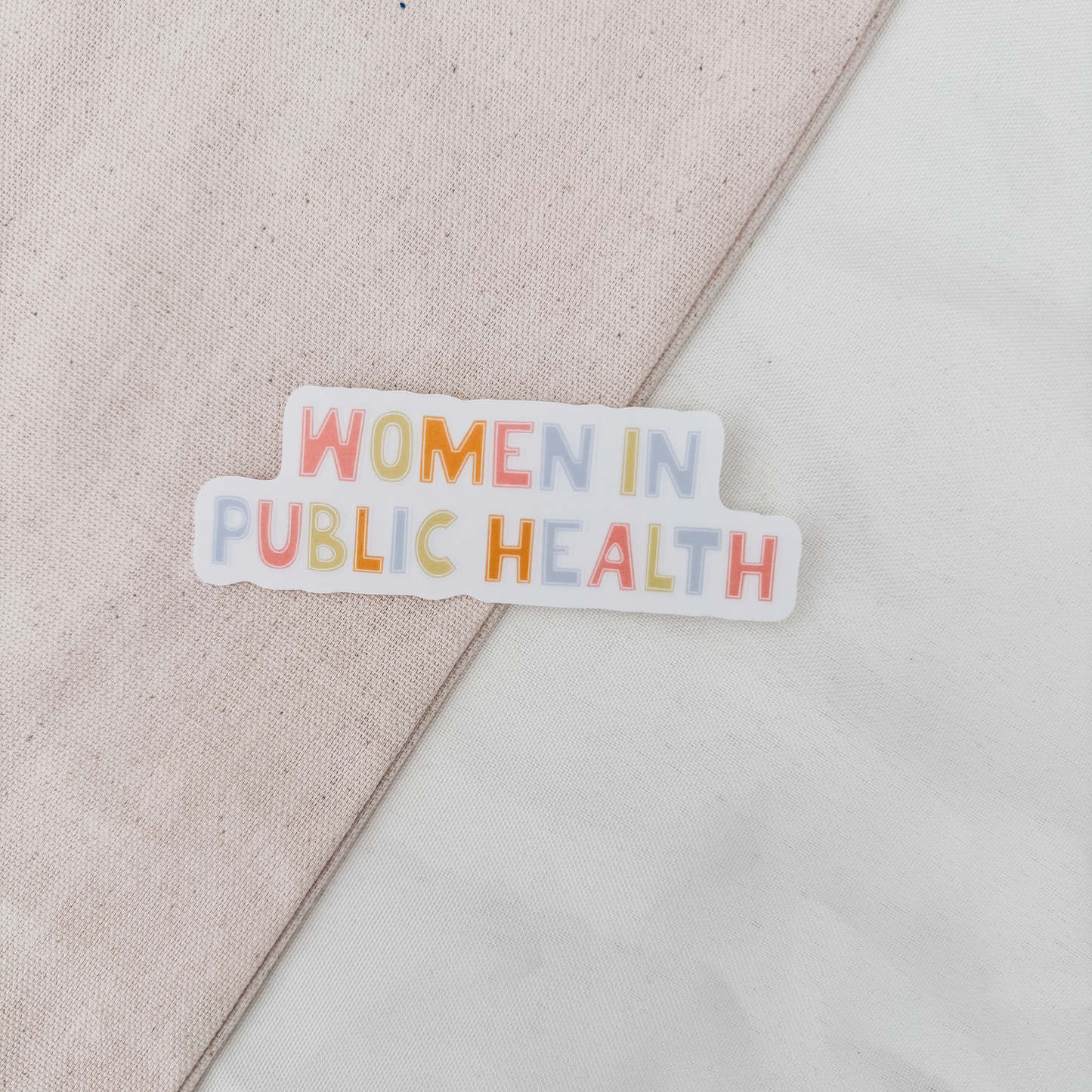Women in Public Health (Clear Sticker)