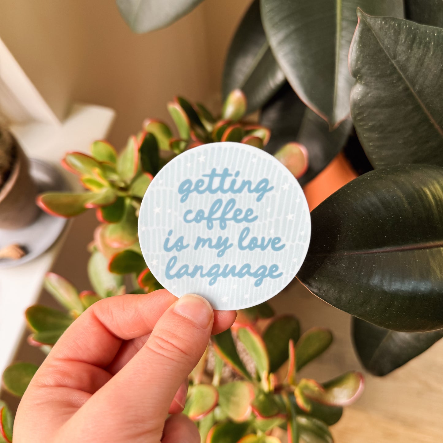 Coffee Is My Love Language Sticker
