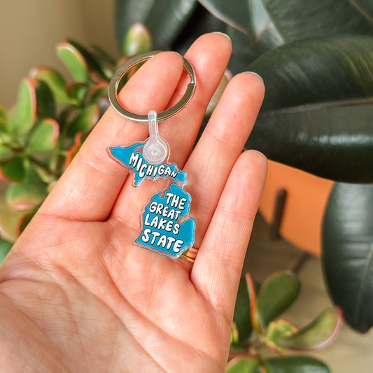 Great Lakes State Keychain