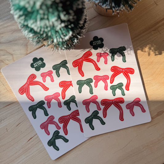 Bow Sticker Sheet - Pack of 2