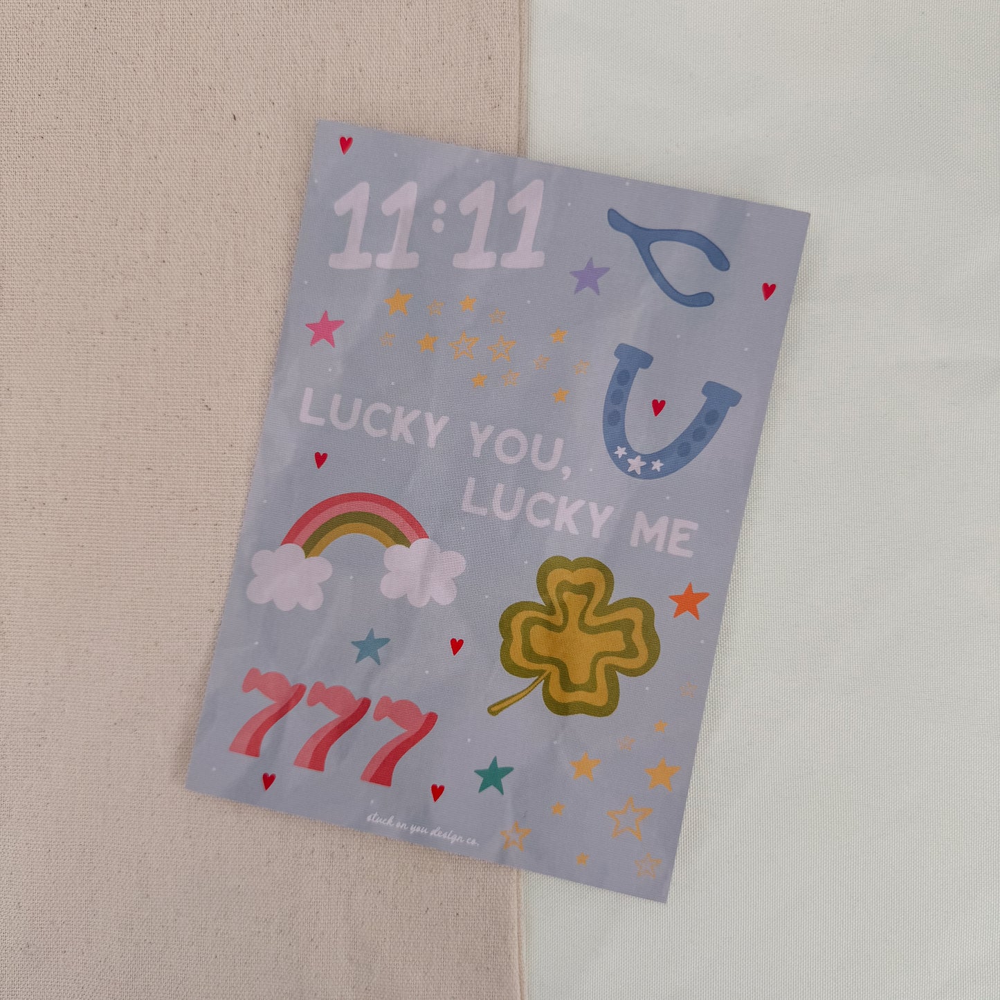 Lucky You, Lucky Me Print (5" x 7")