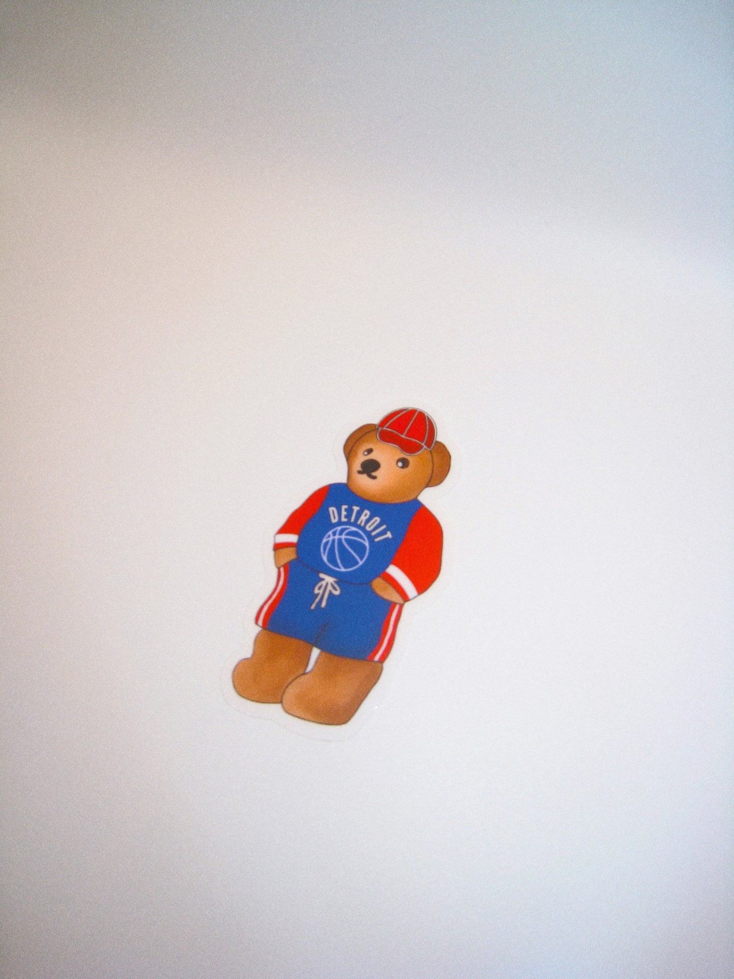 Detroit Pistons Teddy Sticker