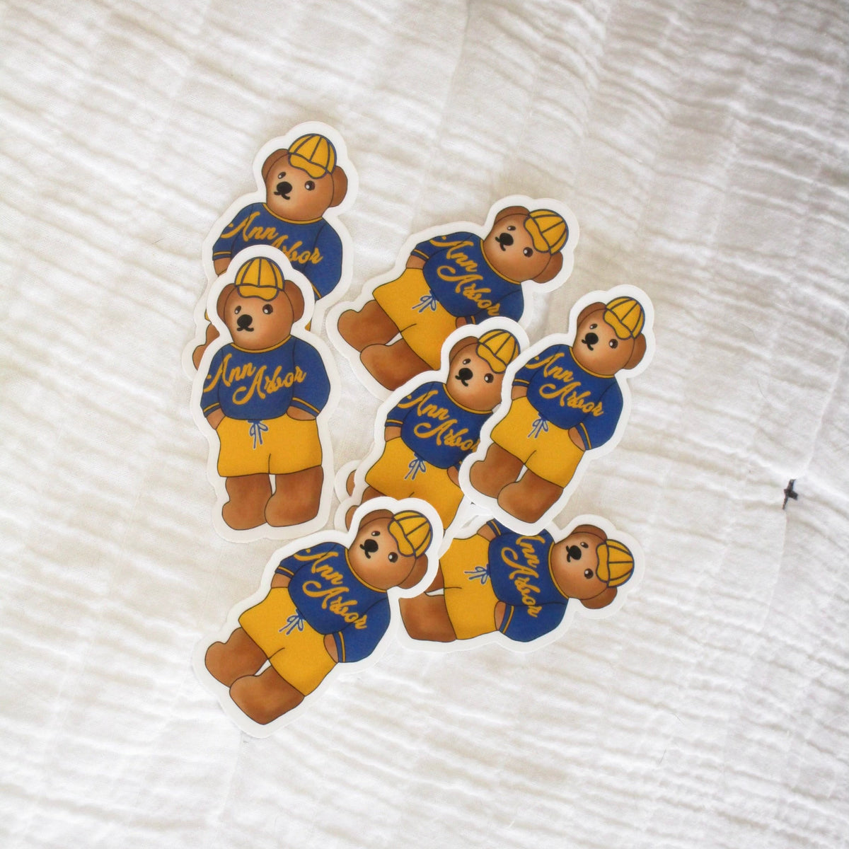 Teddy Stickers (MSU, UMich, Detroit)