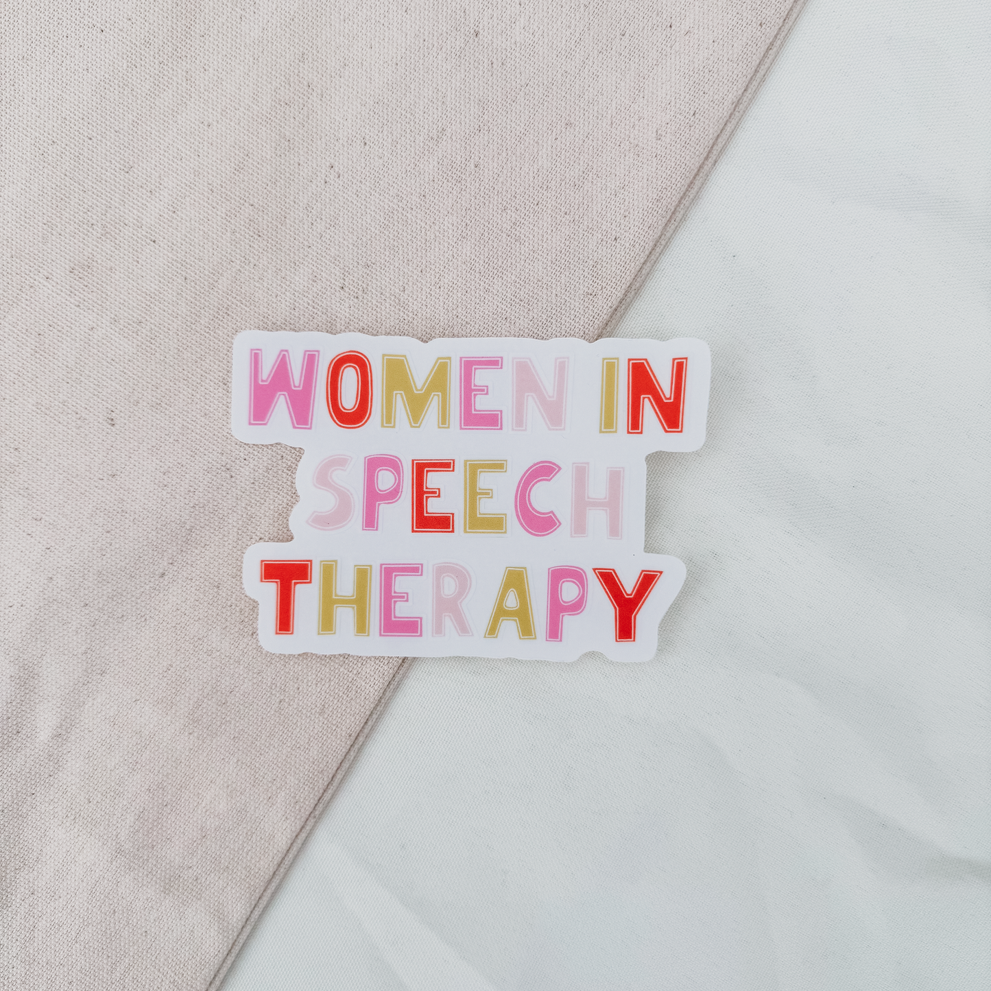 Women in Speech Therapy (Clear Sticker)