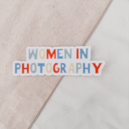Women in Photography (Clear Sticker)