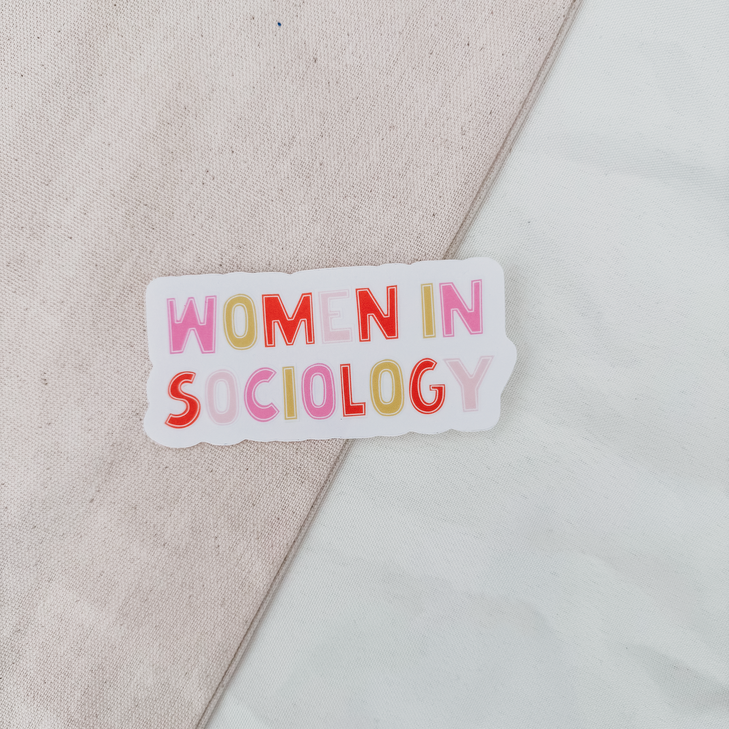 Women in Sociology (Clear Sticker)