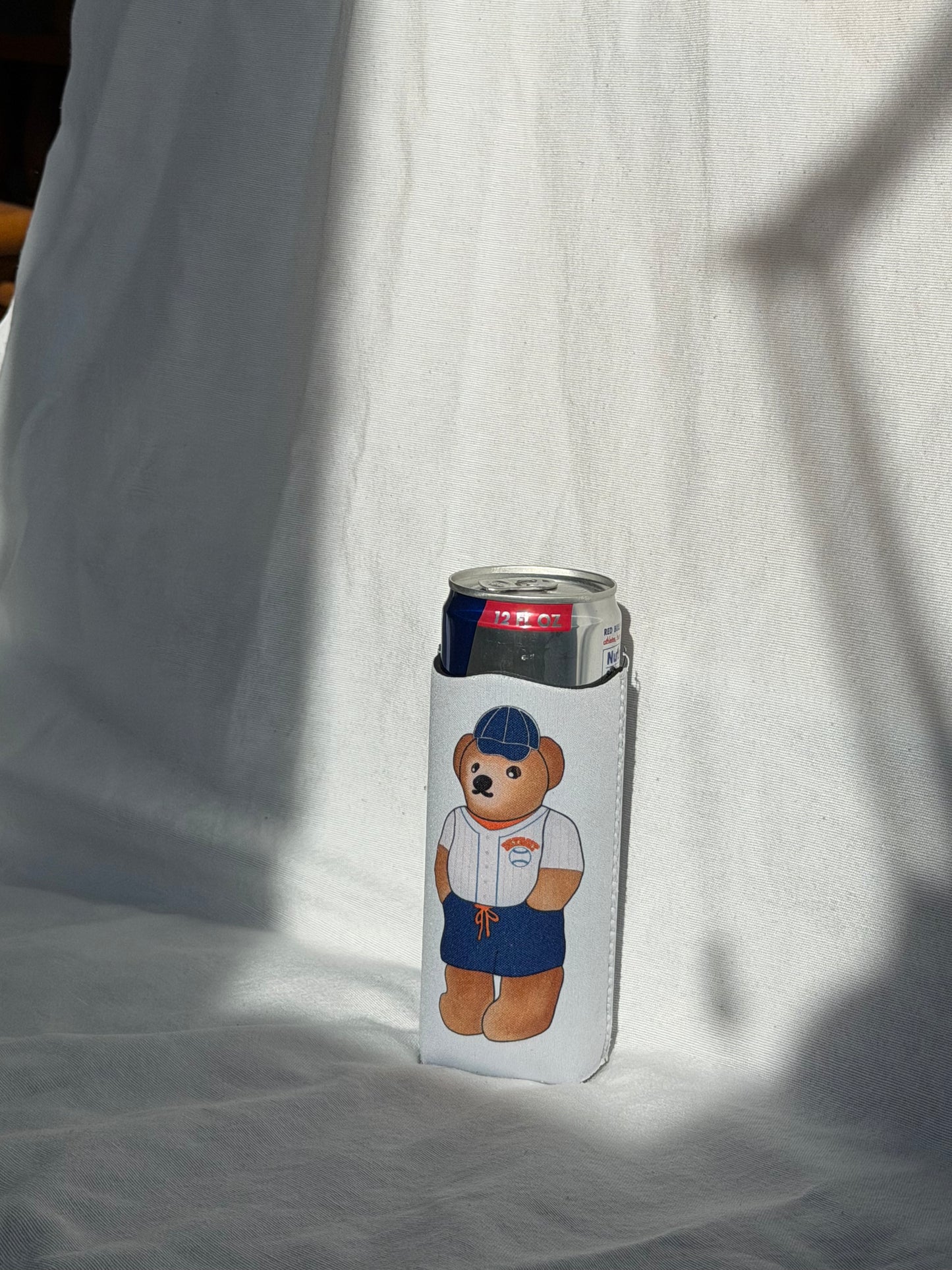 Detroit Tigers Teddy Drink Koozie - Slim 12 oz