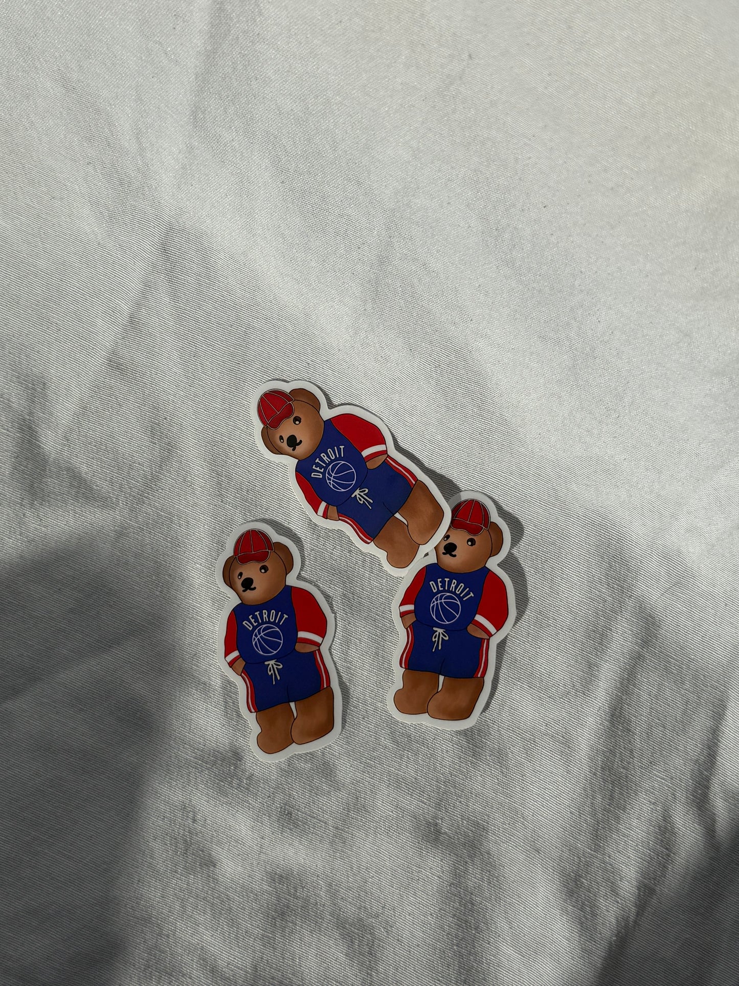 Detroit Pistons Teddy Sticker