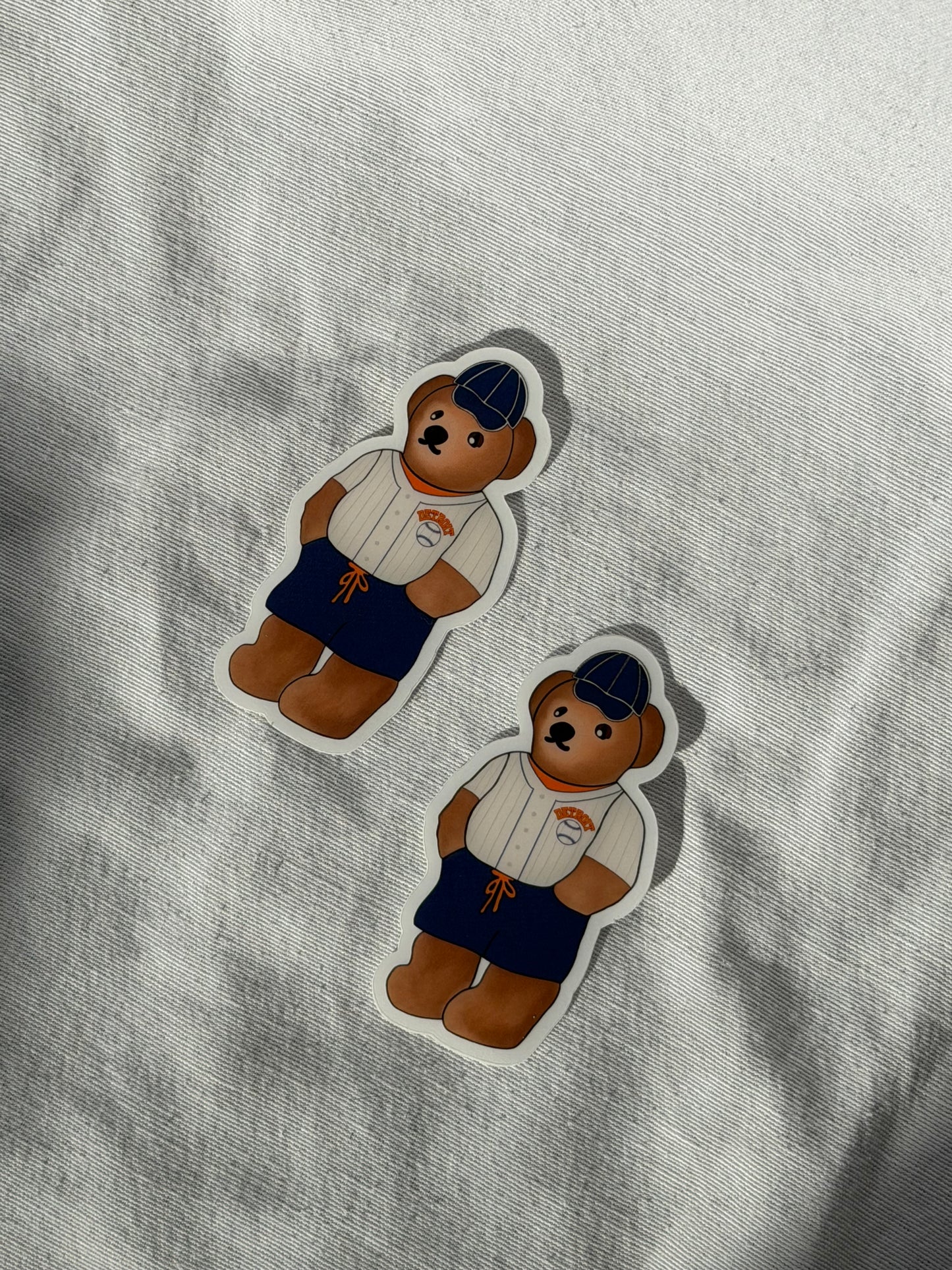 Detroit Tigers Teddy Sticker
