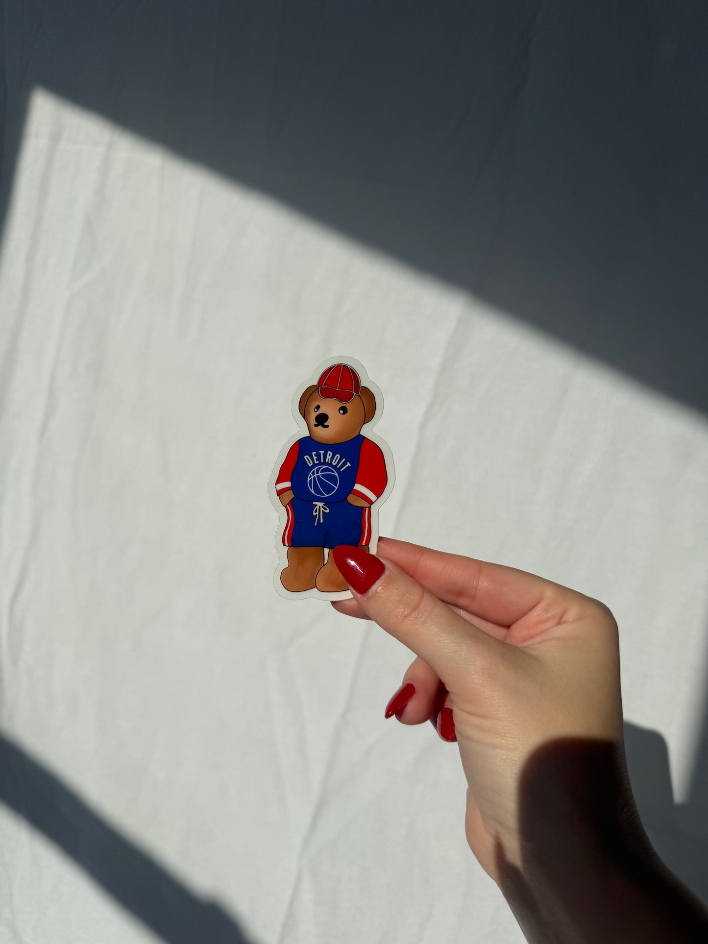 Detroit Pistons Teddy Sticker