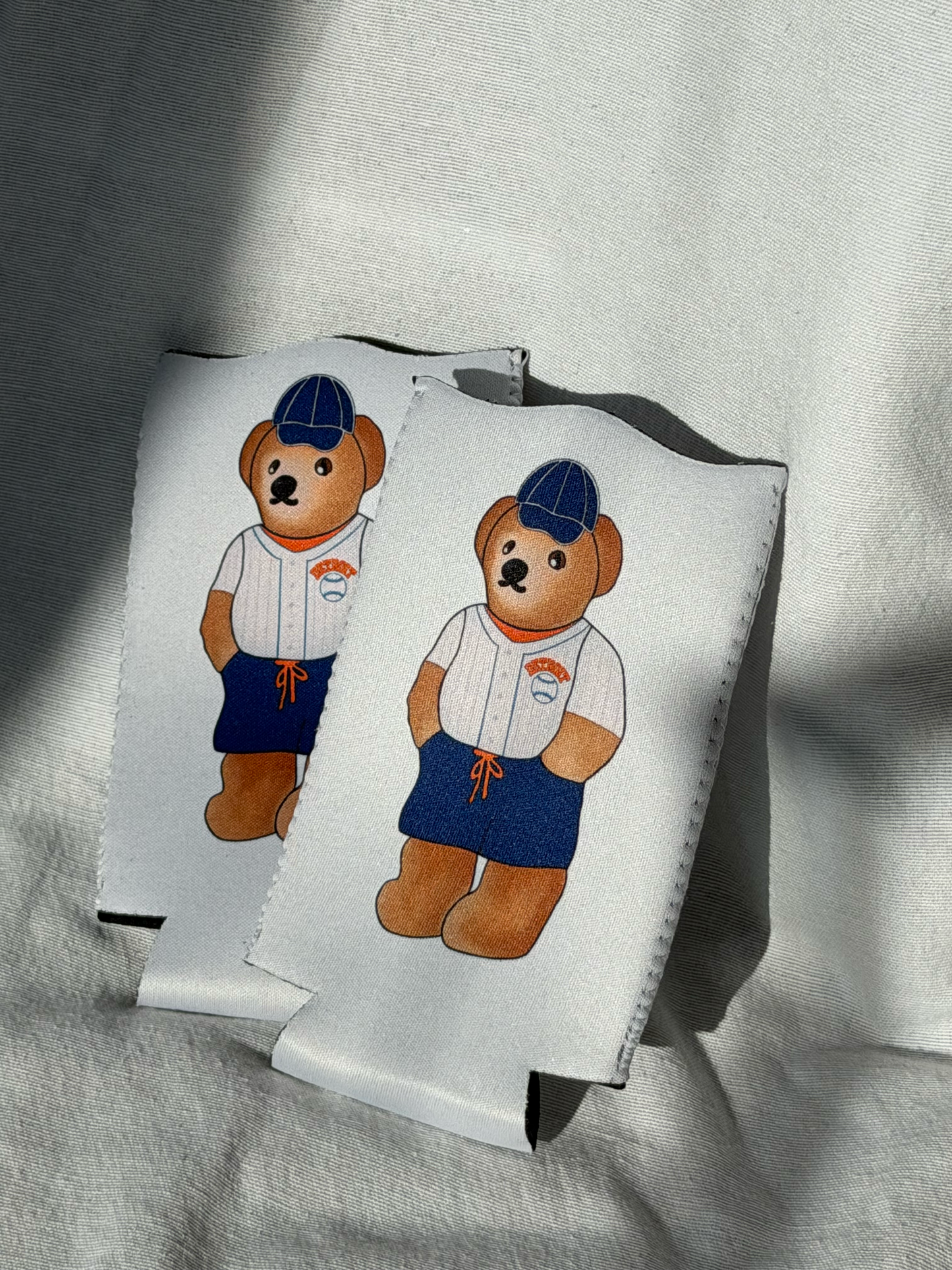 Detroit Tigers Teddy Drink Koozie - Slim 12 oz