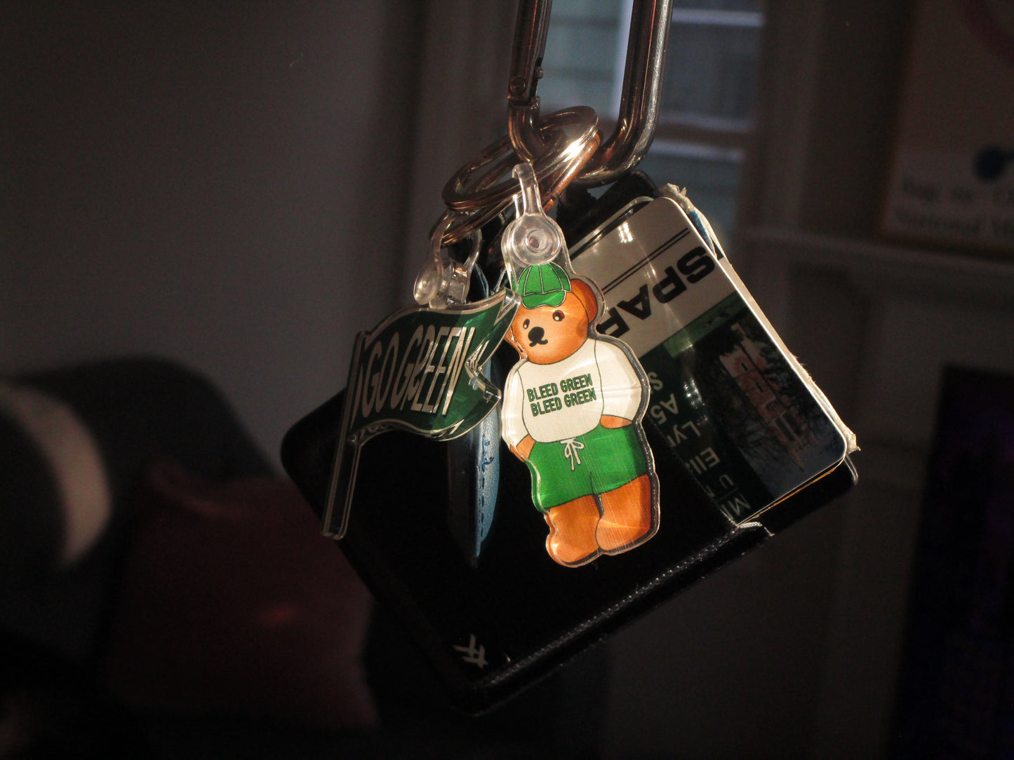 MSU Teddy Keychain