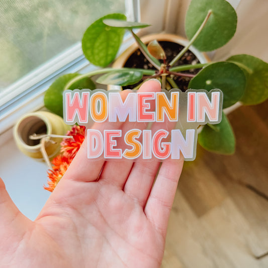 Women in Design Sticker