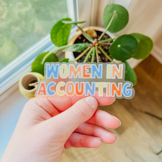 Women in Accounting Sticker
