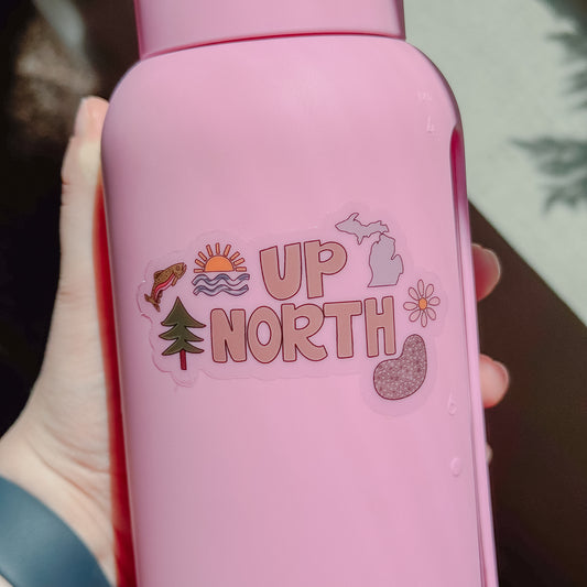 Up North Sticker (Clear)