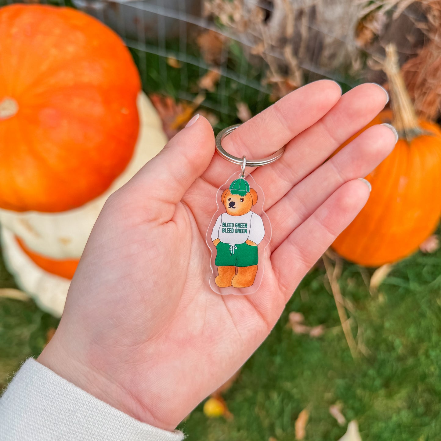 MSU Teddy Keychain