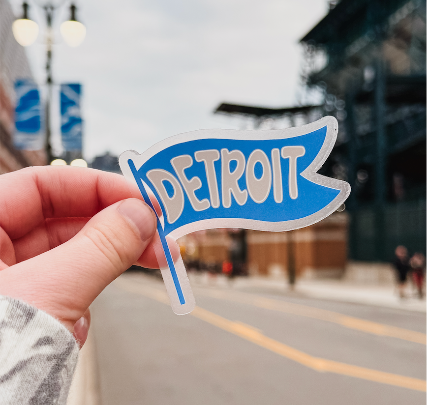 Detroit Flag Sticker