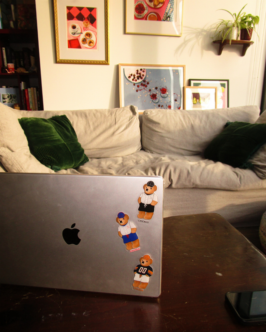 Chicago Teddy Stickers