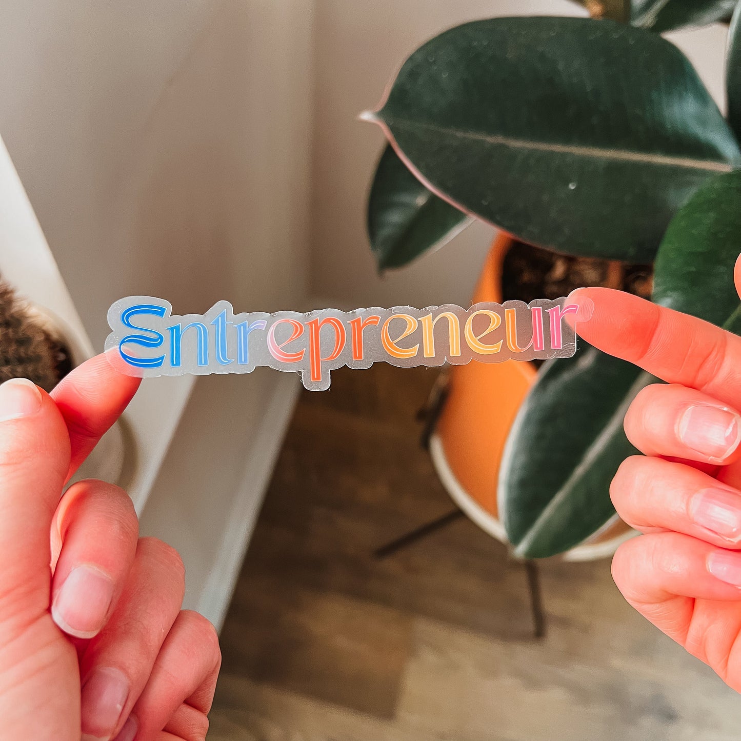 Entrepreneur Clear Sticker