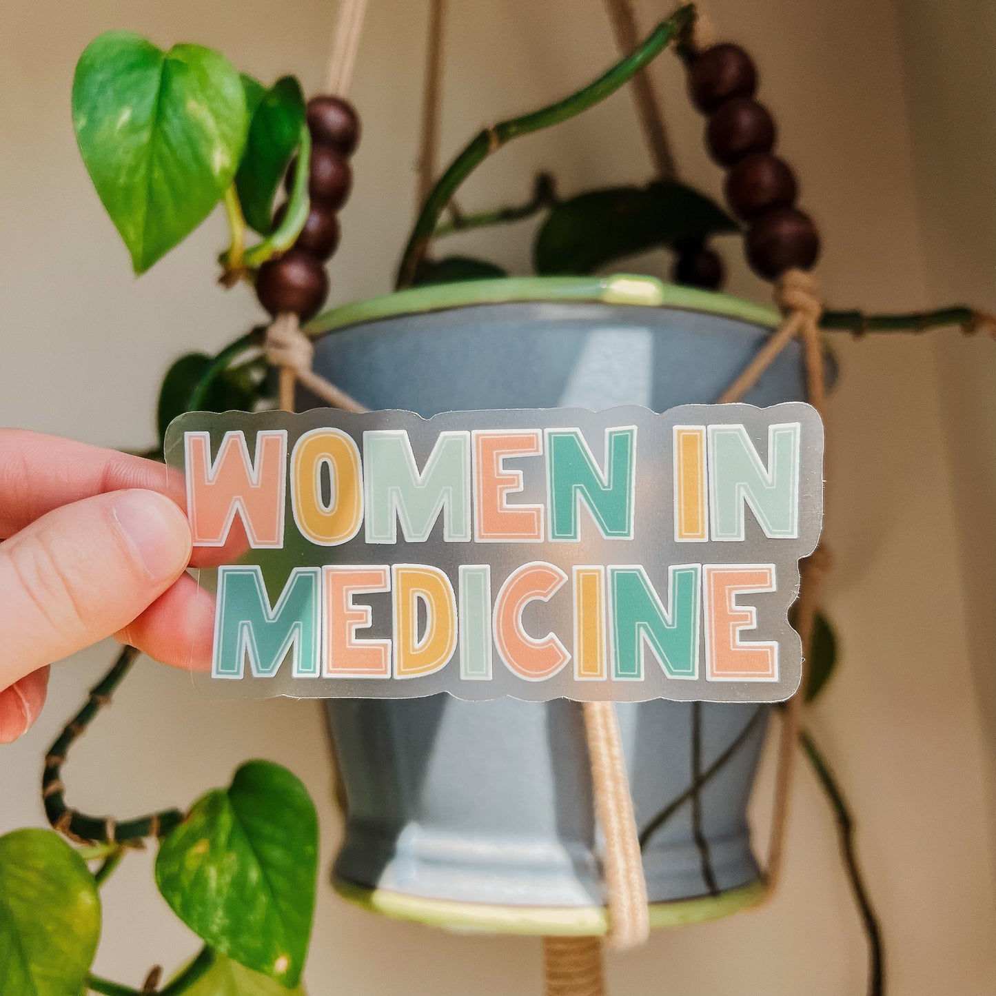 Women in Medicine Clear Sticker