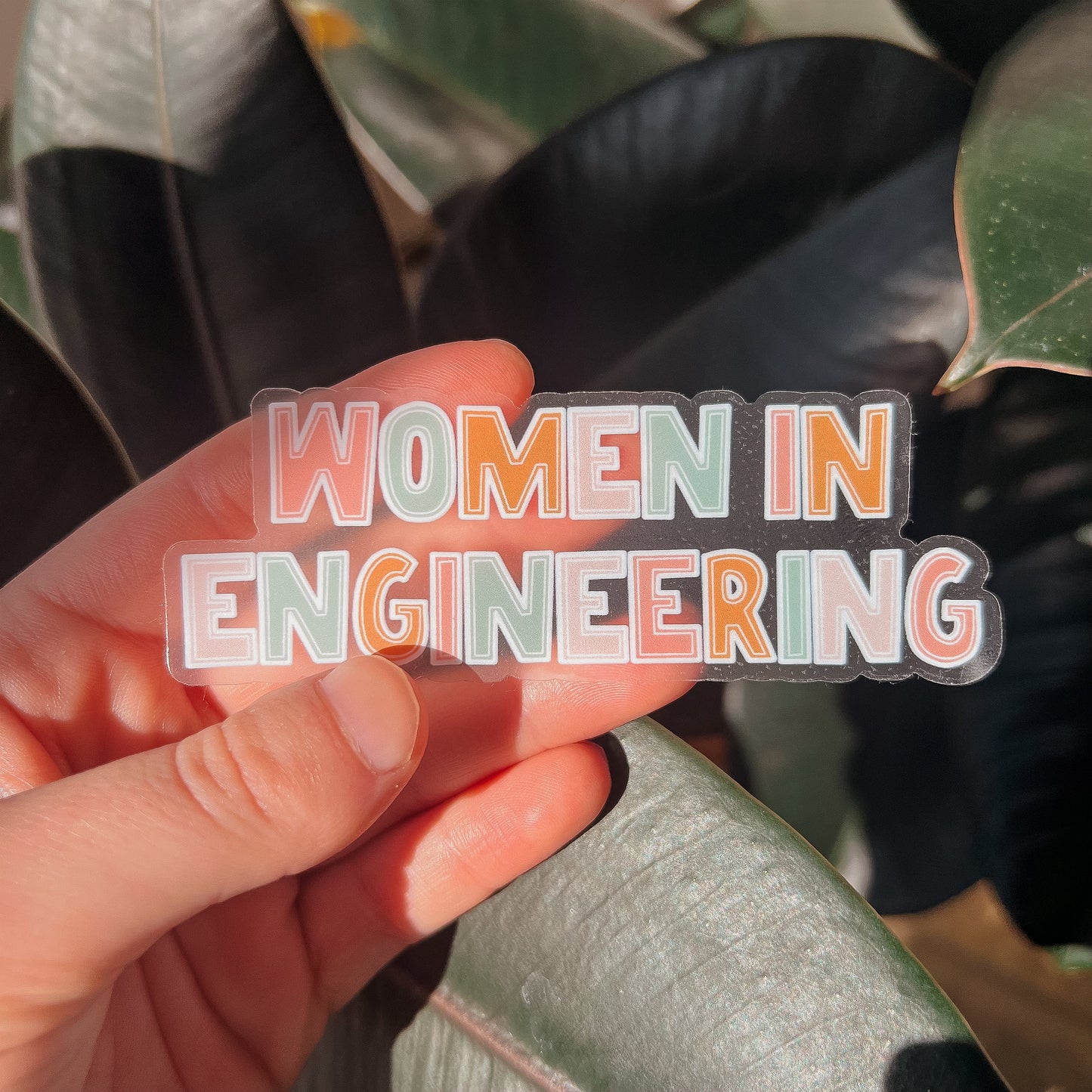 Women in Engineering Clear Sticker